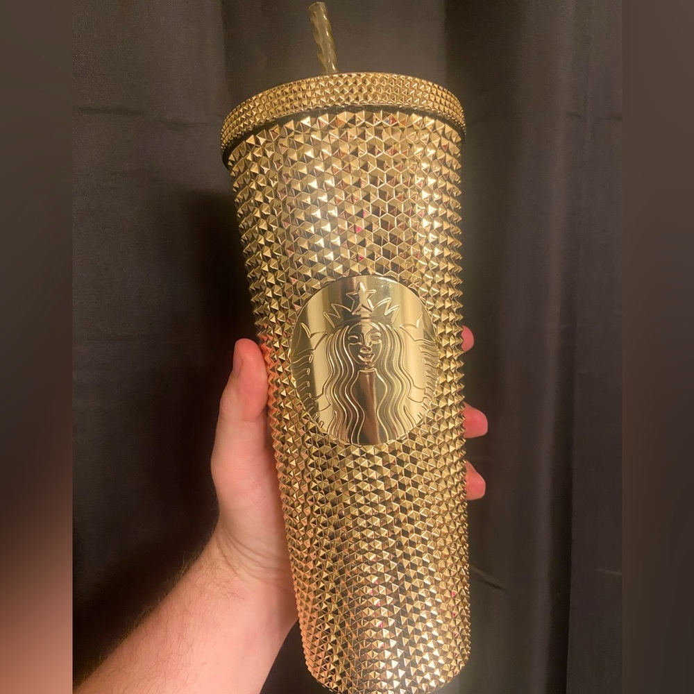 Starbucks Venti Cold Cup - G O L D 🤩